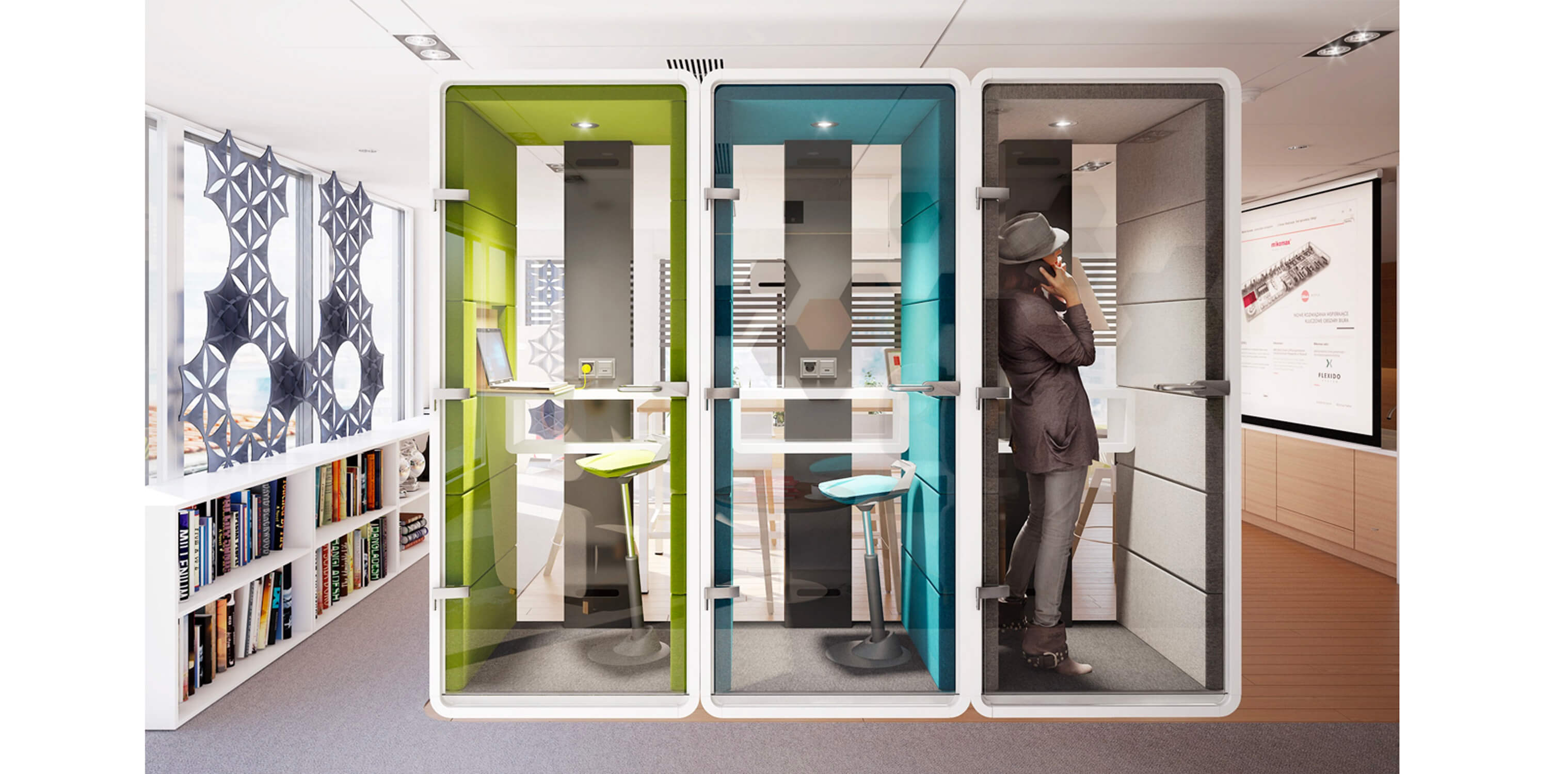 Cabine acoustique de bureau 1 place